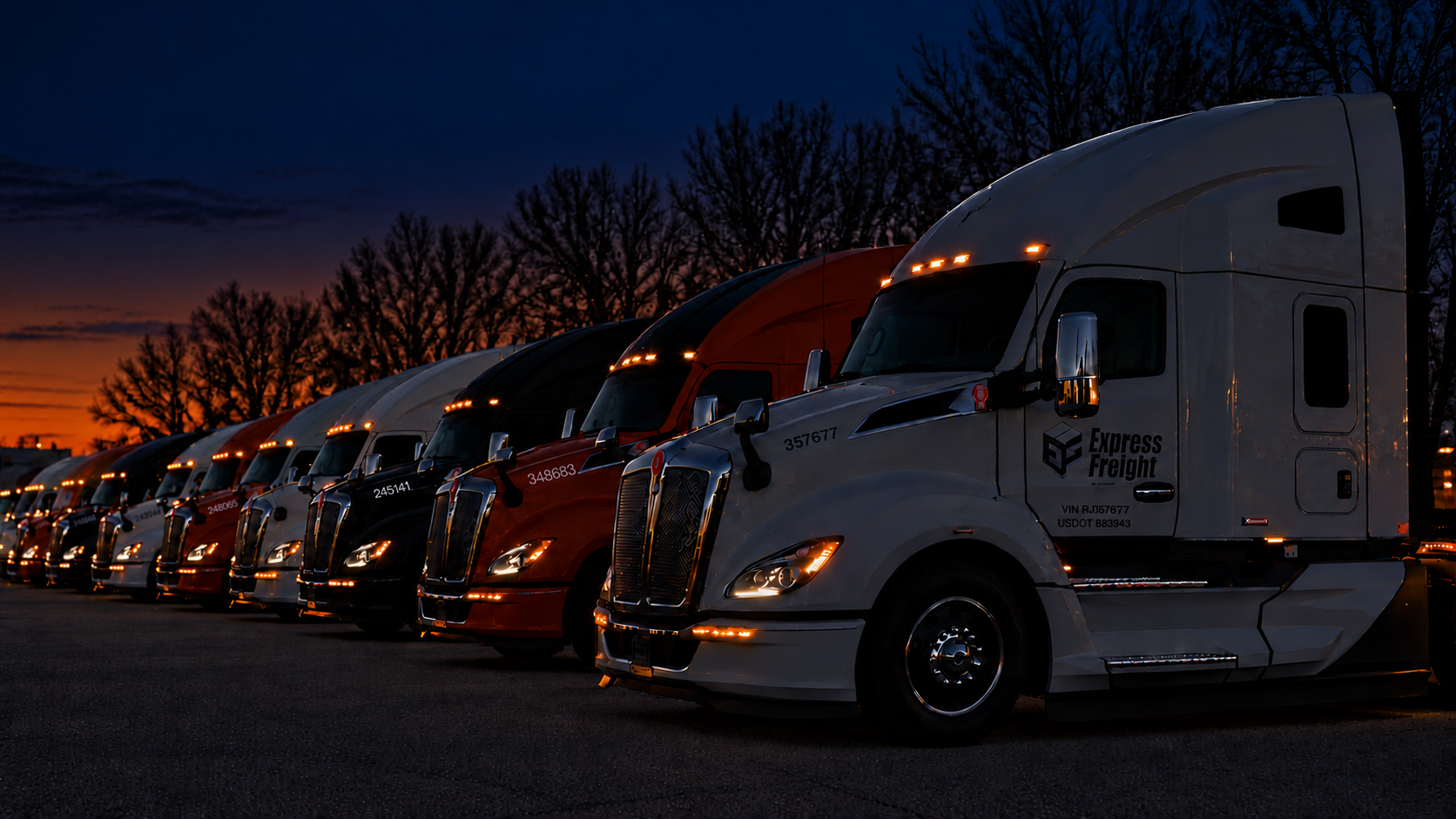 The fleet at dusk
