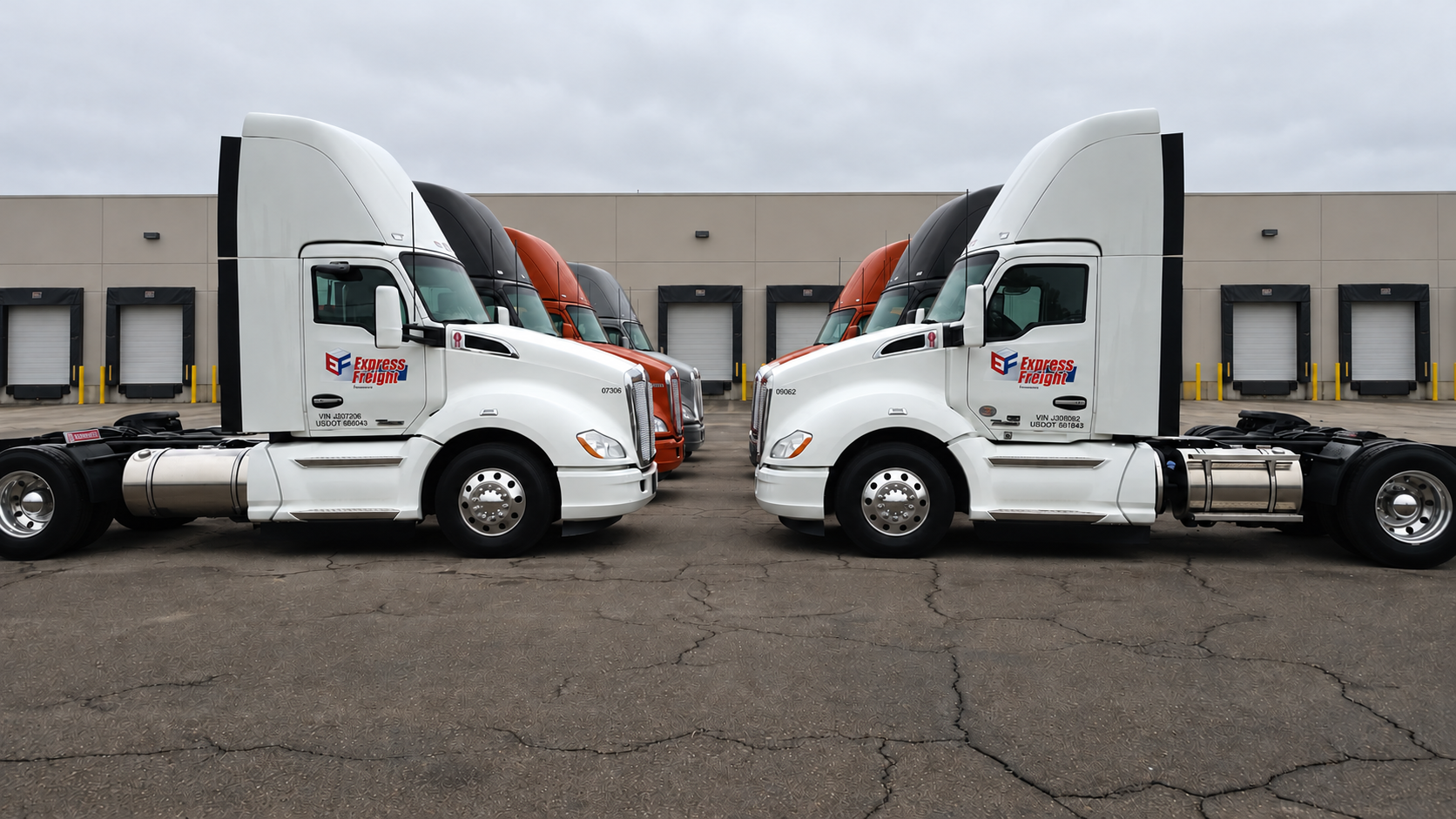 Express Freight local daycab trucks